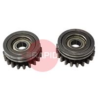 4017232 PATON K-Groove Feed Roller Set of 2 - Flux Cored Wire: 0.8mm (4 Roll MAXwire)
