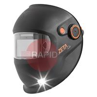 9873807 Kemppi Zeta W210X Welding Helmet, with Variable Shade 8-14 Auto Darkening Filter
