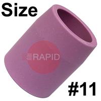 CK-3AG11 Size 11 CK 3 Series Standard Alumina Gas Cup, 29mm Long x 17.5mm Bore. 54N19