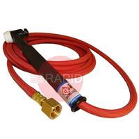 CK-CK1712RSFRG CK17 Gas Cooled TIG Torch With 1pc 3.8m Superflex Cable G3/8
