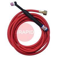 CK-CK2412SF-OZMO CK OZMO 80A TIG Torch with 3.8m (12ft) Superflex Cables, G3/8