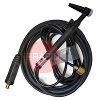 CK-CK9V-4M-2FX CK 9V TIG Torch With Gas Valve, Gas Hose G3/8