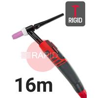 CK-EDS18R16 CK Diamond EDS 18RG Rigid Head Water Cooled Tig Torch, 16m