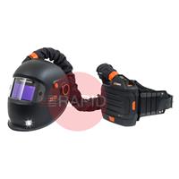 P0736 Kemppi Zeta Fresh Air W201X Auto Darkening Welding Helmet & PFU 210e PAPR System, Shades 8-12