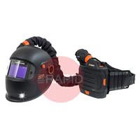 P0742 Kemppi Zeta Fresh Air W211X Auto Darkening Welding Helmet & PFU 210e PAPR System, Shades 8-14