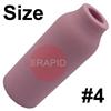 CK-3A4GS  Cup Alumina, Size 4 - 6mm Bore x 48mm Long, 3 Series Gas Saver Spares