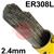 090-002042-00502  Esab OK Tigrod 308L Stainless Steel Tig Wire, 2.4mm Diameter x 1000mm Cut Lengths - AWS A5.9 ER308L. 5.0kg Pack