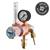 1044027012  GasiQ Optimator I Argon/Mix Gas Saver Bottom Entry Regulator. 34Lpm. G5/8