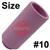 7500000005  Size 10 CK 3 Series Standard Alumina Gas Cup. 47mm Long x 16mm Bore.