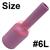7400000038  Size 6 CK 3 Series Long Alumina Gas Lens Cup. 76mm Long x 9.5mm Bore.