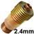 CK-4C116G  CK 4 Series 2.4mm Stubby Series Collet Body - Gas Lens