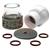 142382  Furick Fupa 12 Pyrex & Ceramic Cup Kit for 2.4mm (2x Cups, 3x Diffusers, 4x O-Rings & 1x Titanium Cover)